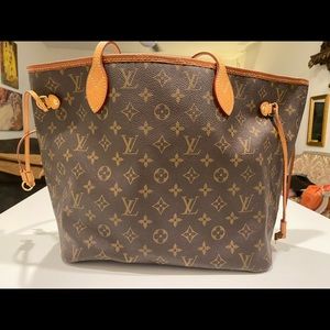 Louis Vuitton Brown and Tan Shoulder Bag